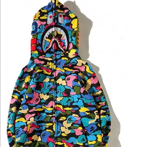 bape multicolor jacket